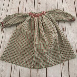 Orient express holiday smocked dress